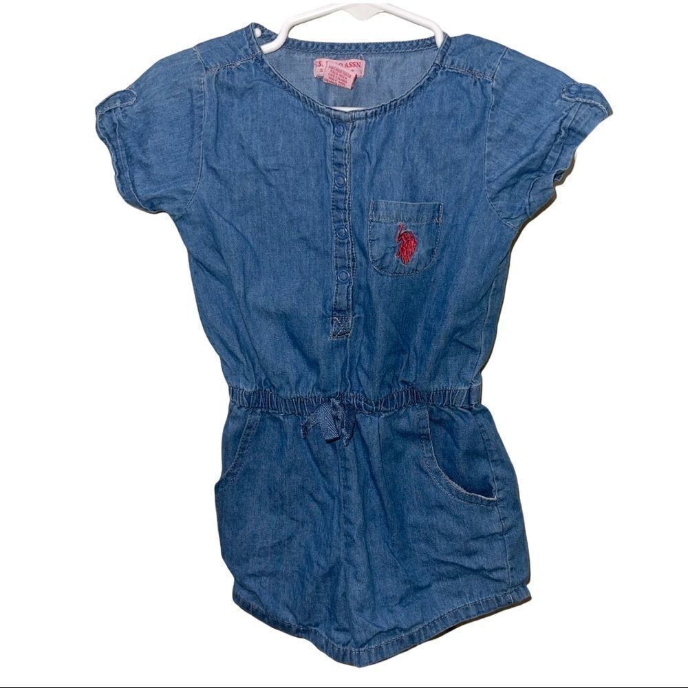 ‎4/$25 - U.S. Polo Assn. Denim Girls Romper